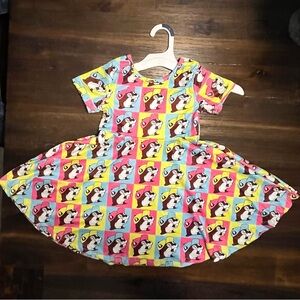 NEW Color Block Buc-cee’s Pattern Twirl Dress